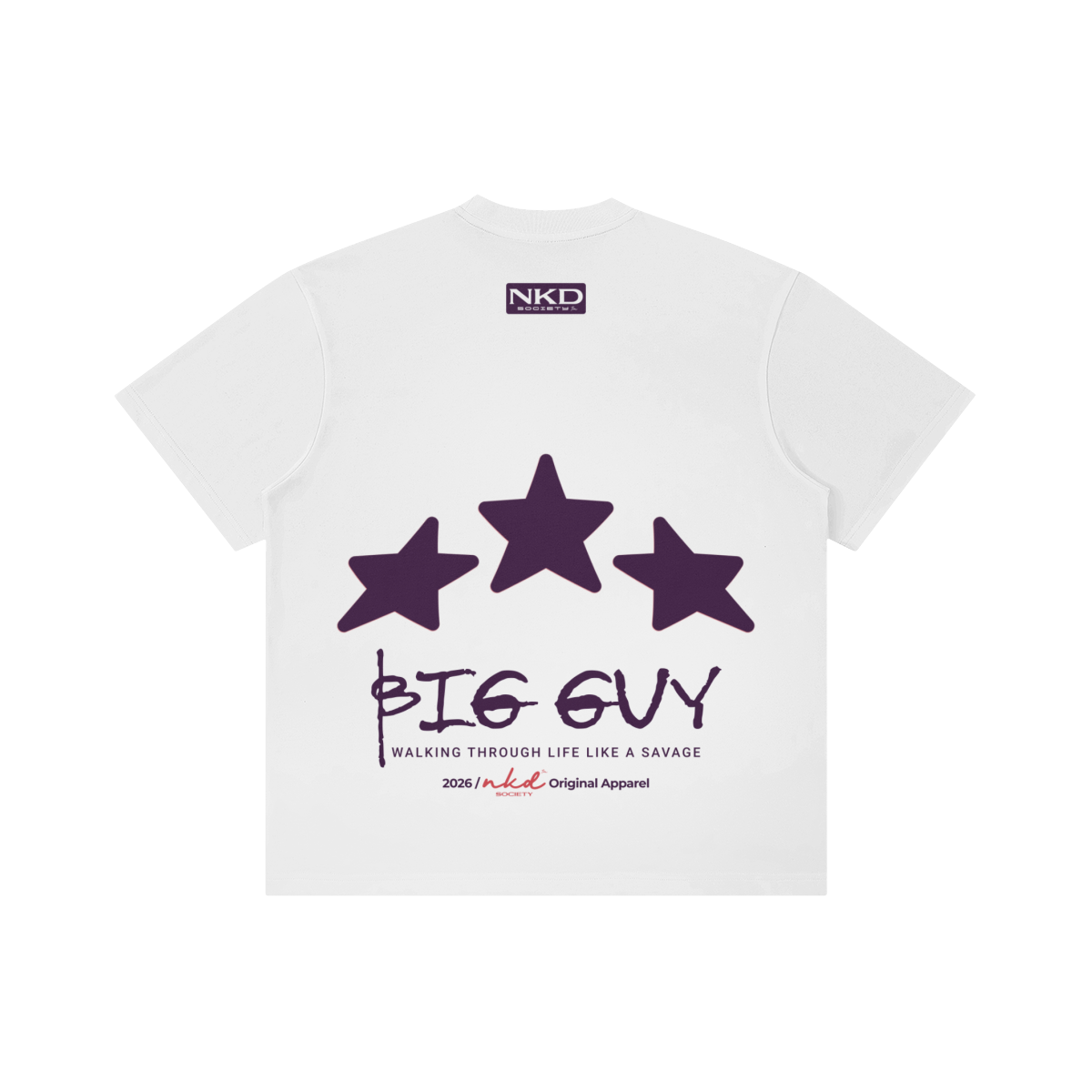 280GSM Unisex Raw Seam Paneled Boxy Tee "Big Guy"