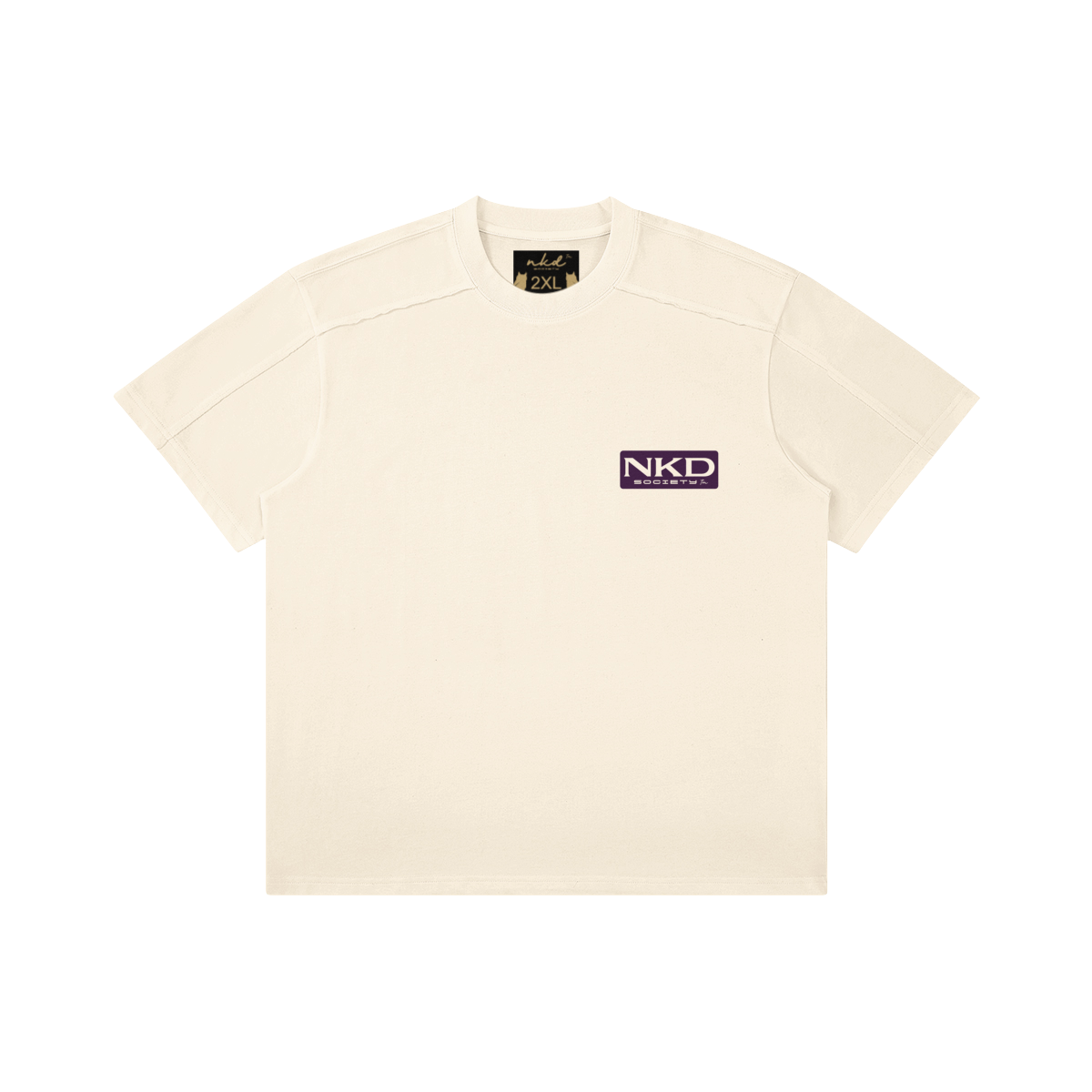280GSM Unisex Raw Seam Paneled Boxy Tee "Big Guy"
