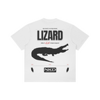 280GSM Unisex Raw Seam Paneled Boxy Tee "Lizard"